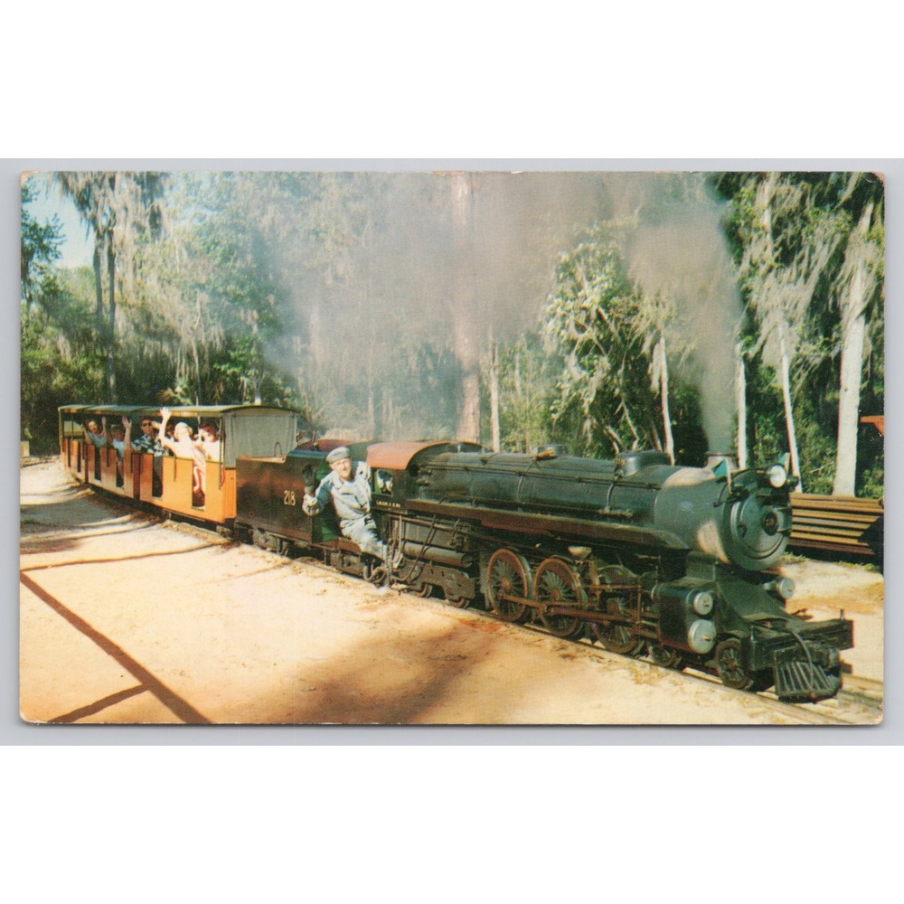 Lake Wales Great Masterpiece & Southern Railway Hudson Steam Locomotive Postcard